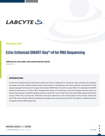 Echo-Enhanced SMART-Seq® v4 for RNA Sequencing