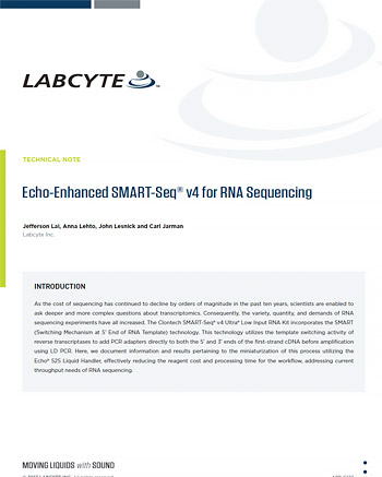 Echo-enhanced SMART-Seq® v4 for RNA Sequencing