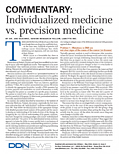 DDNEWS Article: Individualized Medicine vs. Precision Medicine